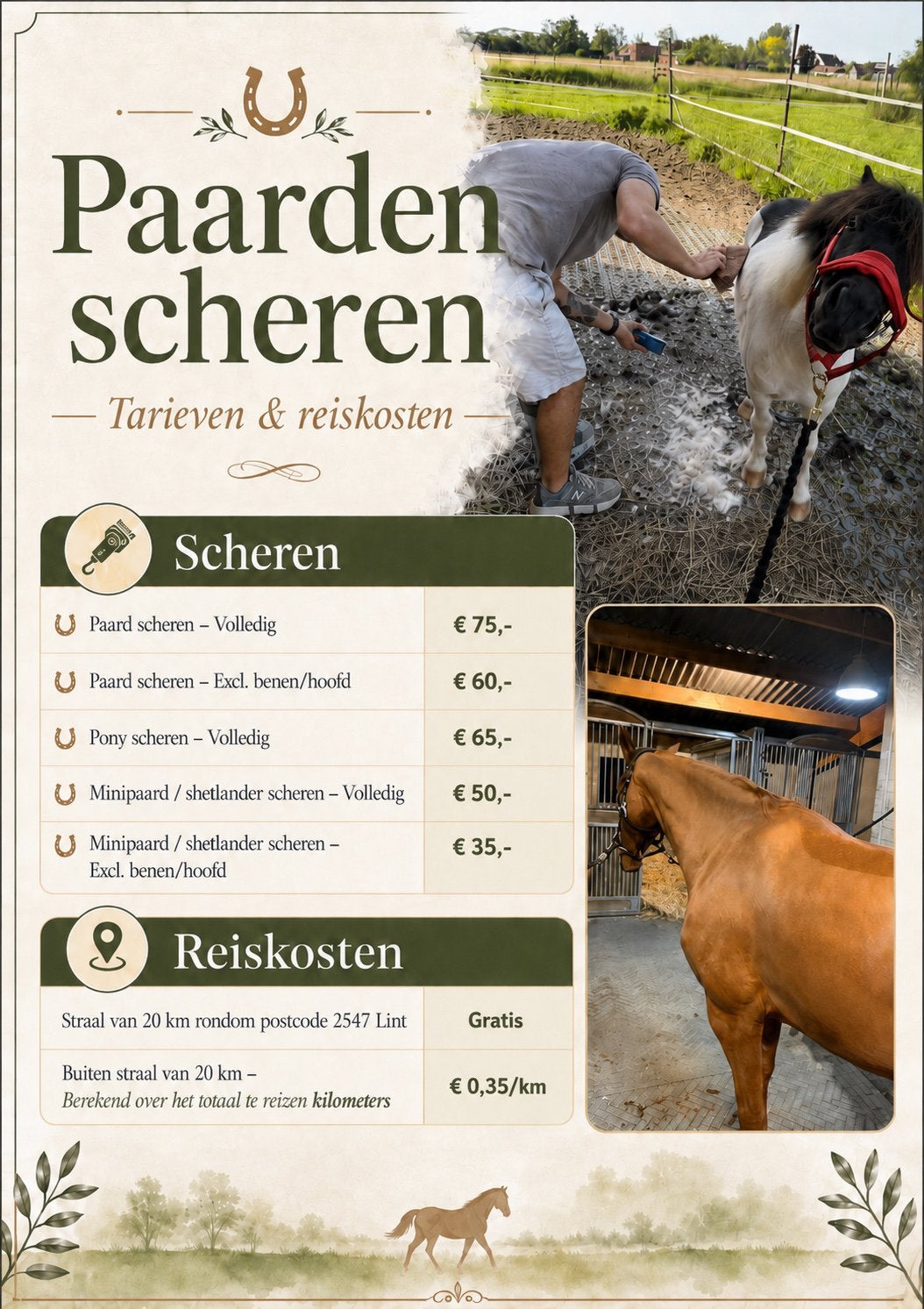 Paarden scheren, Enlèvement, Comme neuf