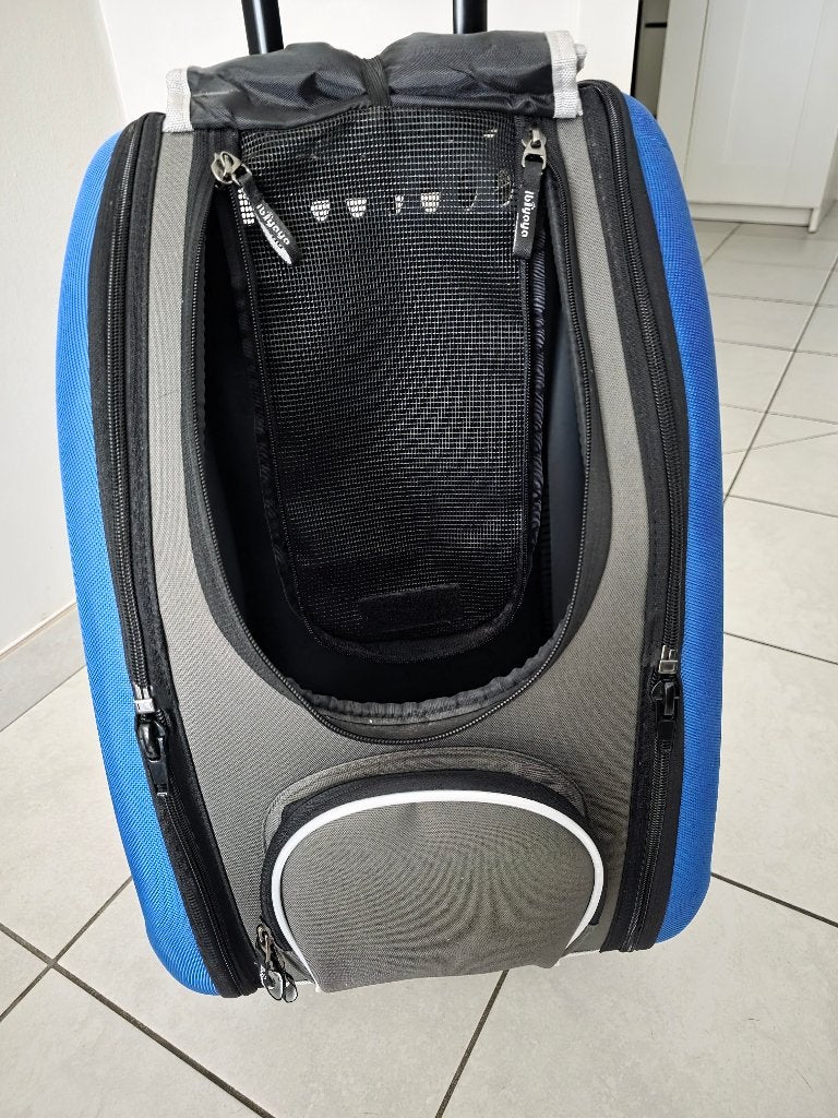 Ibiyaya - Hondentrolley 4 in 1 - carrier/trolley blauw, Dieren en Toebehoren, Ophalen, Zo goed als nieuw