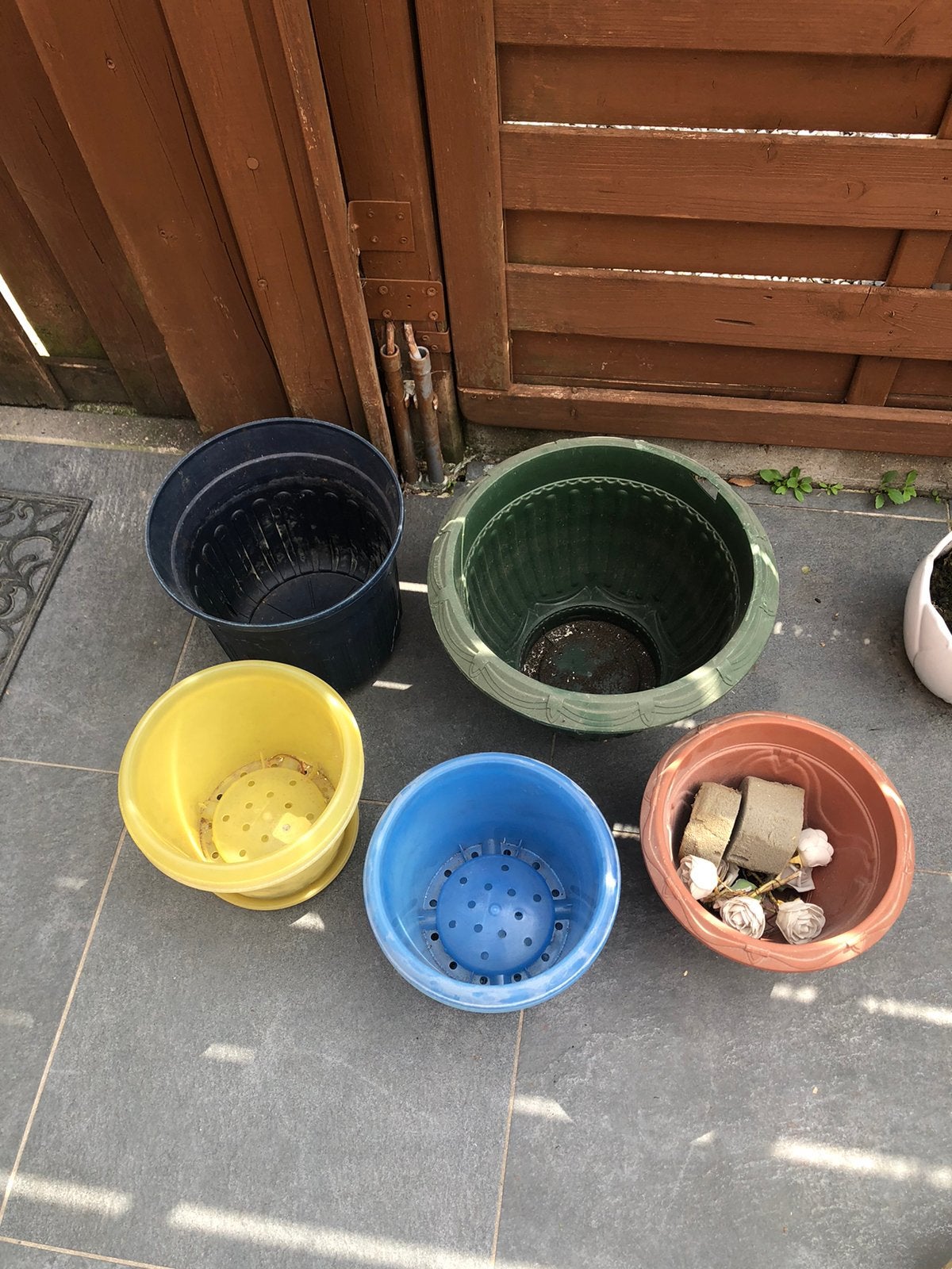 Gratis bloempotten, Ophalen, Gebruikt