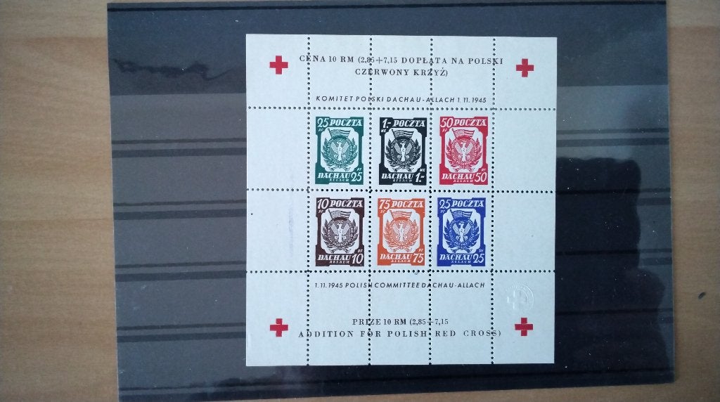Lot Kamppost Dachau Rode Kruis 1945 Imp./Perf. MNH., Verzenden