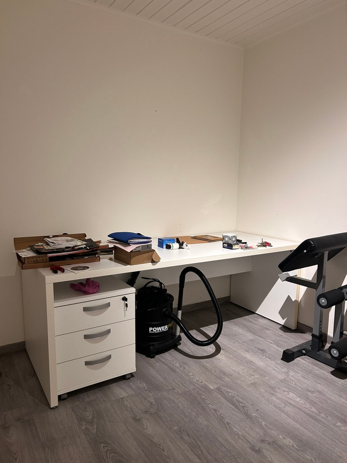 Bureau met ladekast 200x80x75, Huis en Inrichting, Ophalen, Zo goed als nieuw