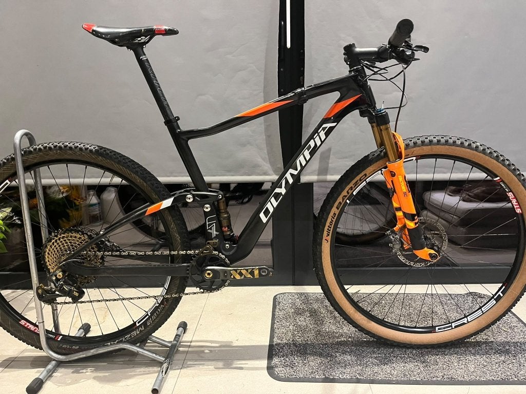 Olympia FX1 Carbon entièrement vtt taille L, Autres marques, Enlèvement, Hommes, Frein à disque