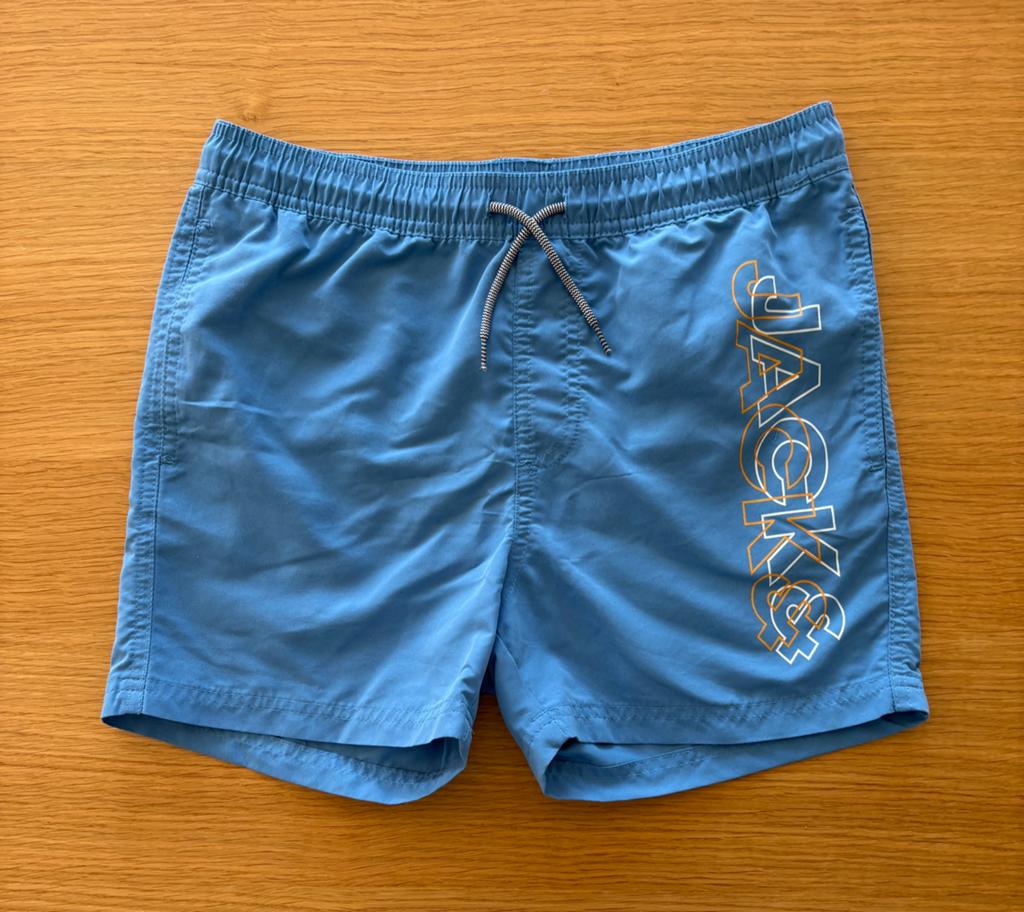 Short de bain bleu JACK & JONES - 11 ans - 9€, Kinderen en Baby's, Kinderkleding | Maat 146, Ophalen of Verzenden, Nieuw, Jongen