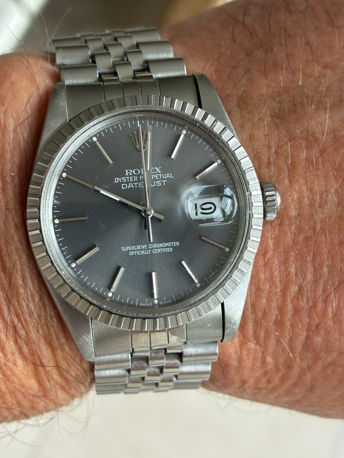 Rolex Datejust Réf ; 16030., Montre-bracelet, Rolex, Enlèvement ou Envoi, Acier