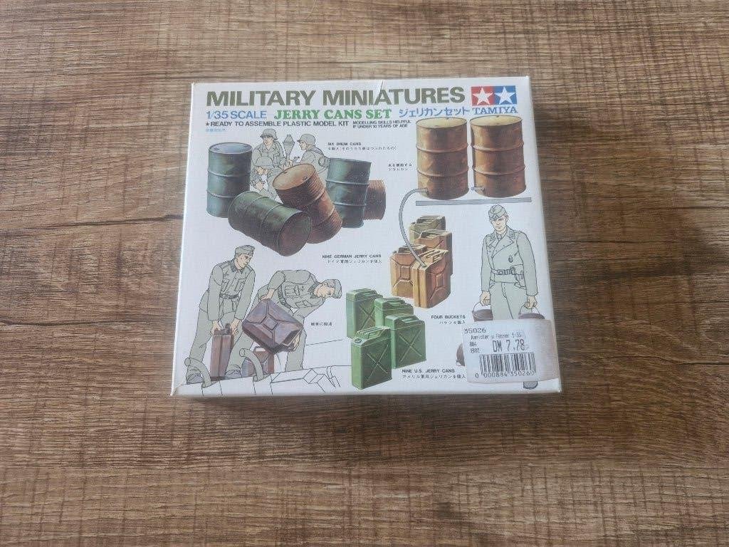 Tamiya 1/35 Jerry Cans Set, Enlèvement ou Envoi, Comme neuf, 1:35 à 1:50, Diorama
