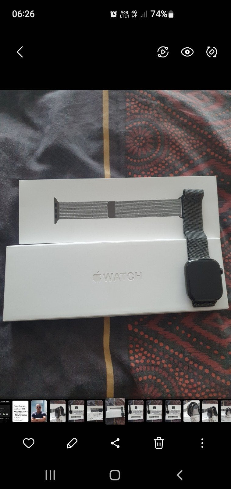 Apple Watch série 10 46mm titane, Bijoux, Sacs & Beauté, Étanche, Apple Watch, IOS, Comme neuf