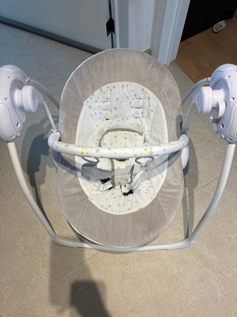 Babyschommel, Kinderen en Baby's, Wipstoeltjes, Schommelstoel, Met gordel(s) of riempje(s), Zo goed als nieuw, Ophalen