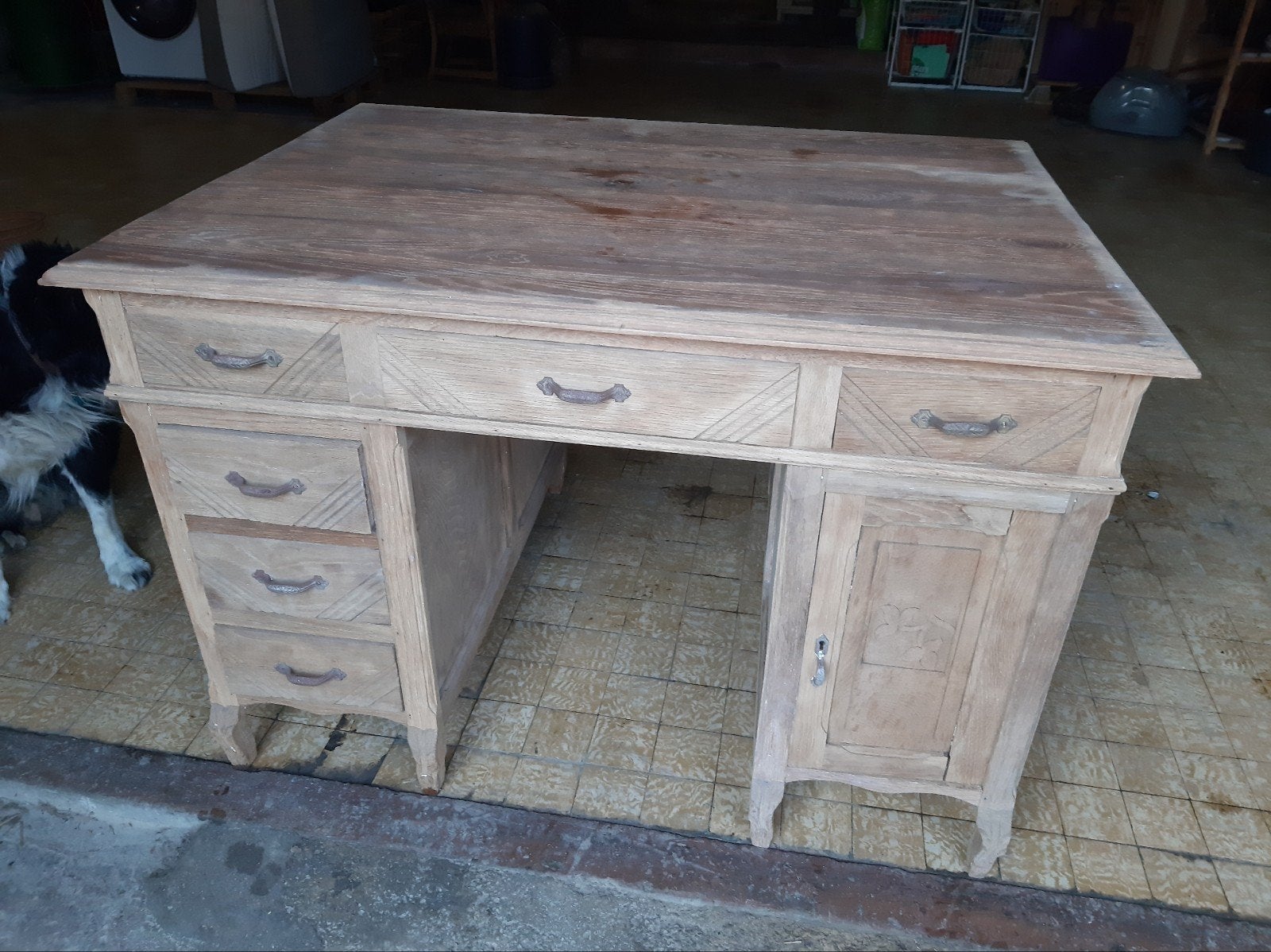 Bureau en chêne, Huis en Inrichting, Complete inboedels, Ophalen