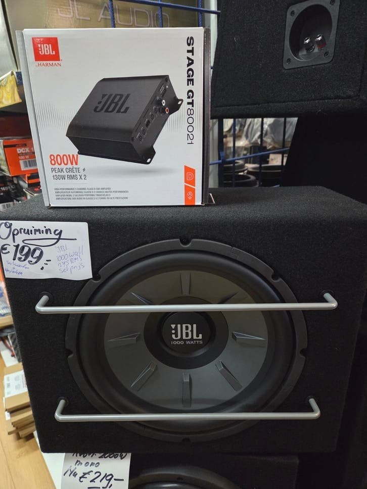 JBL Versterker 12 inch Woofer Set - Nieuw in de Opruiming