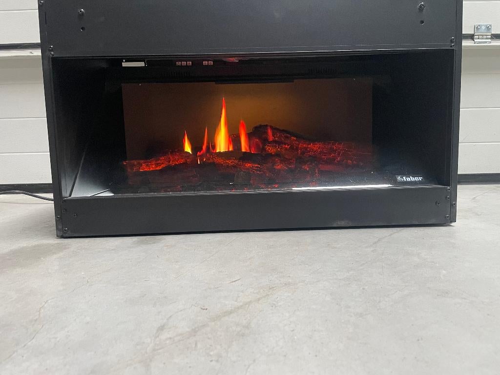 elektrische haard opti V Faber, Ophalen, Zo goed als nieuw, Inbouwhaard, Elektrische haard