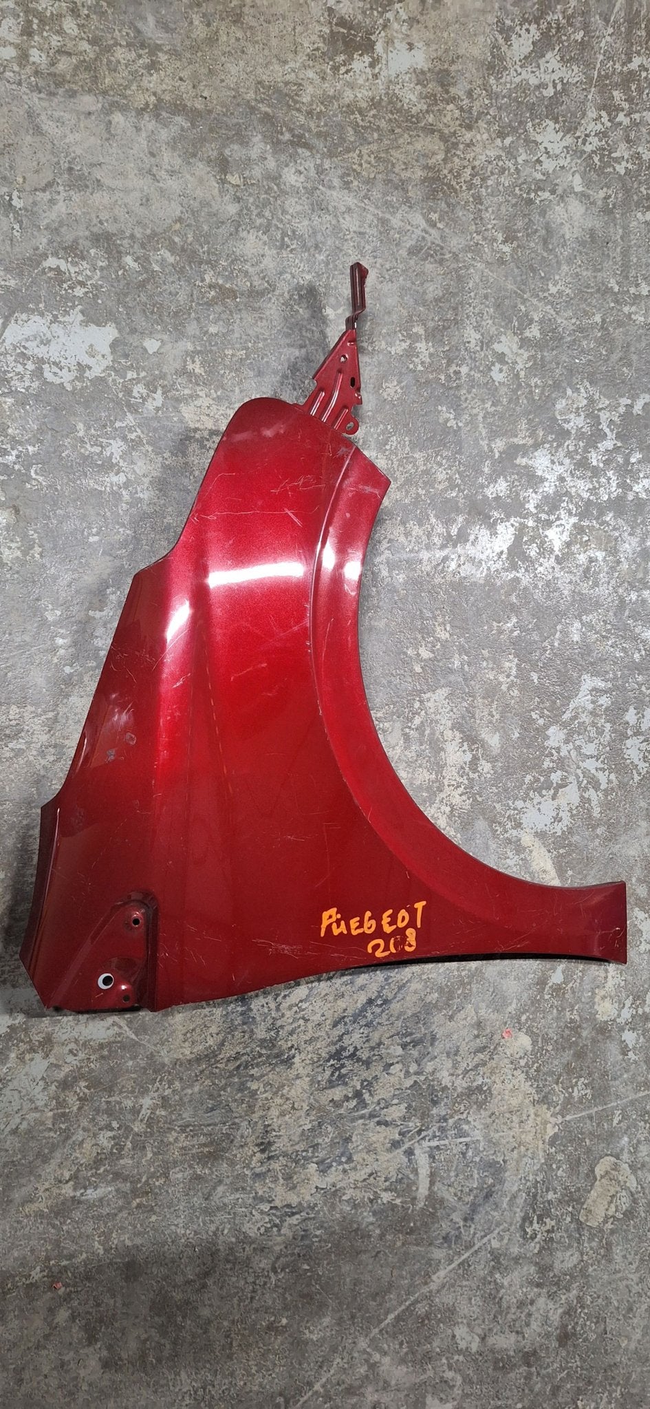 Spatbord Rechts-Voor Peugeot 308 2014 Rood Scherm (Moet gesp, -, Garde-boue, Utilisé, -
