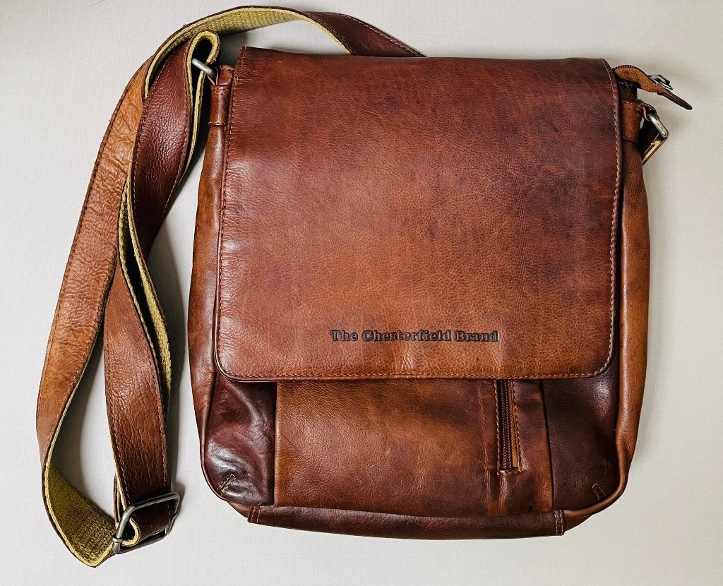 The Chesterfield Brand leren crossbody tas – volnerf leder, Overige merken, Gebruikt, Bruin, Ophalen of Verzenden