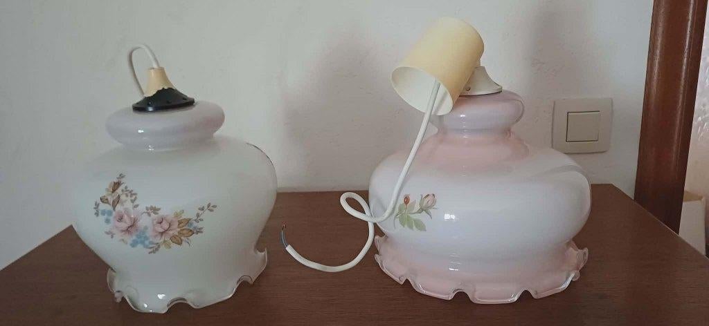 Lampes suspension opaline, Enlèvement