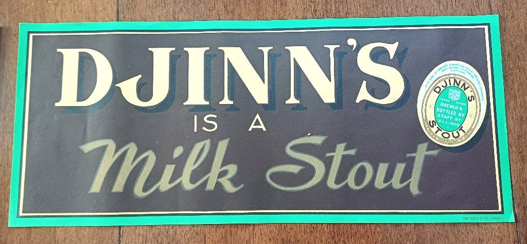 Djinn's est un milk-stout brasserie Bruffaerts Neerijse, Enlèvement ou Envoi
