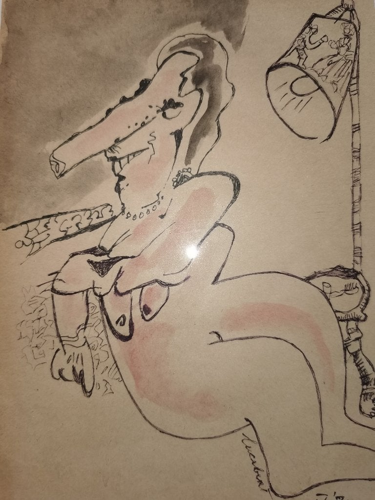 Unieke Tekening Lucebert gesigneerd en gedateerd, Ophalen, Gedateerd, Tekening