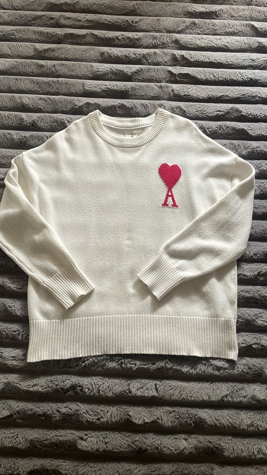 Pull Ami, Vêtements | Hommes, Enlèvement ou Envoi, Comme neuf, Taille 52/54 (L), Blanc