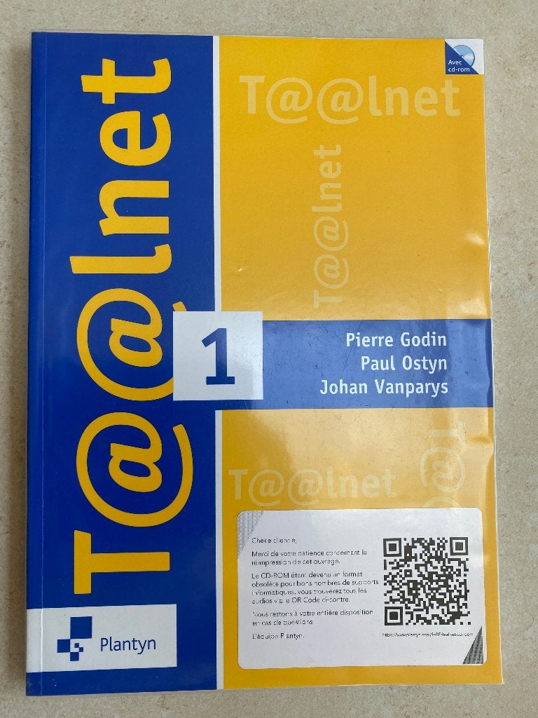 Taalnet 1, Livres, Enlèvement ou Envoi, Neuf, Secondaire, Néerlandais
