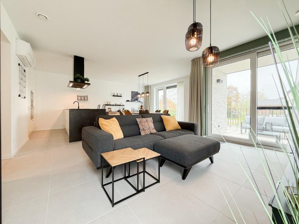 Zetel Natuzzi met Poef, Huis en Inrichting, Ophalen, Zo goed als nieuw, Stof, Modern
