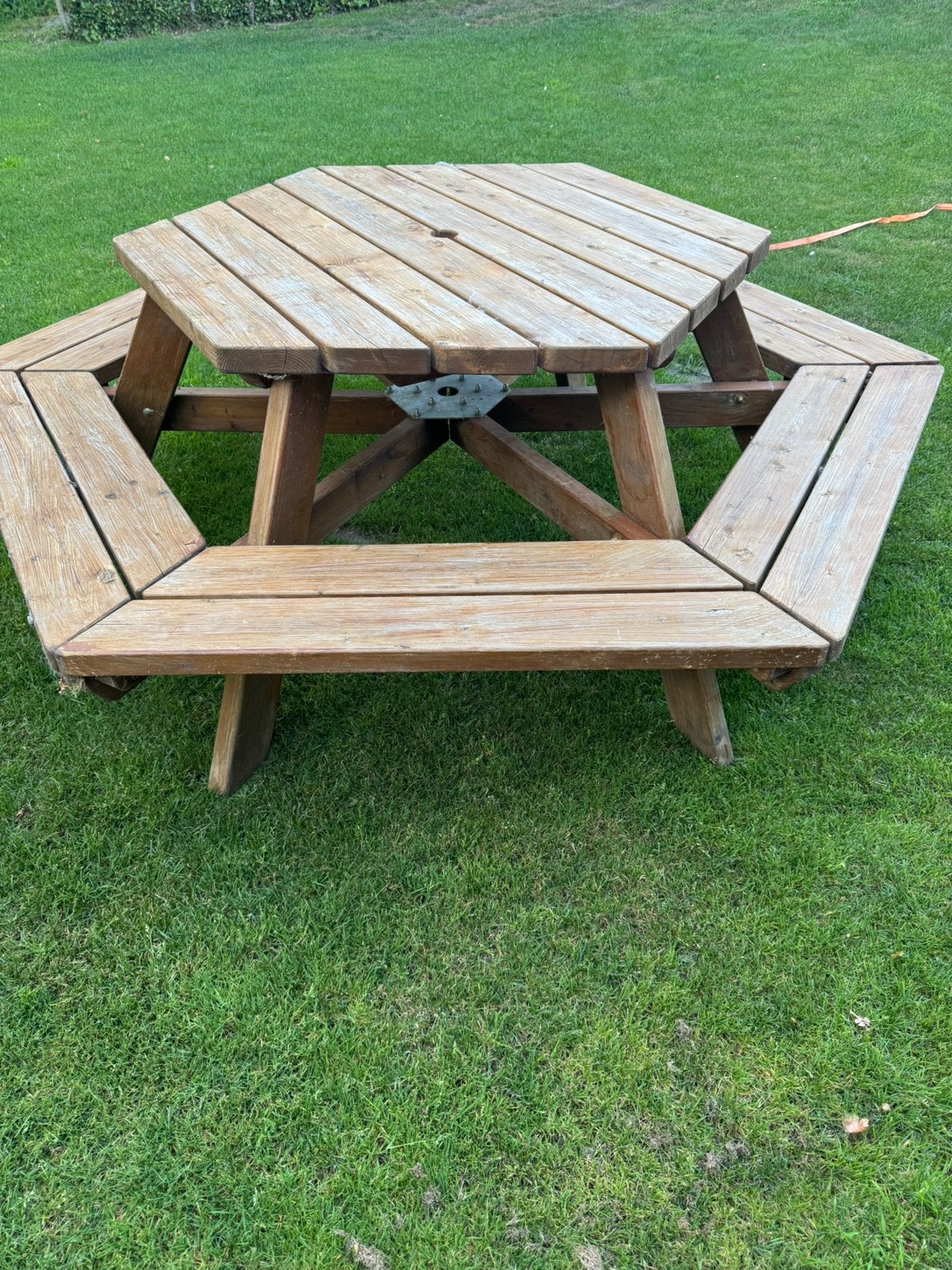 Houte picknick tafel, Jardin & Terrasse, Tables de pique-nique, Enlèvement, Utilisé, Bois