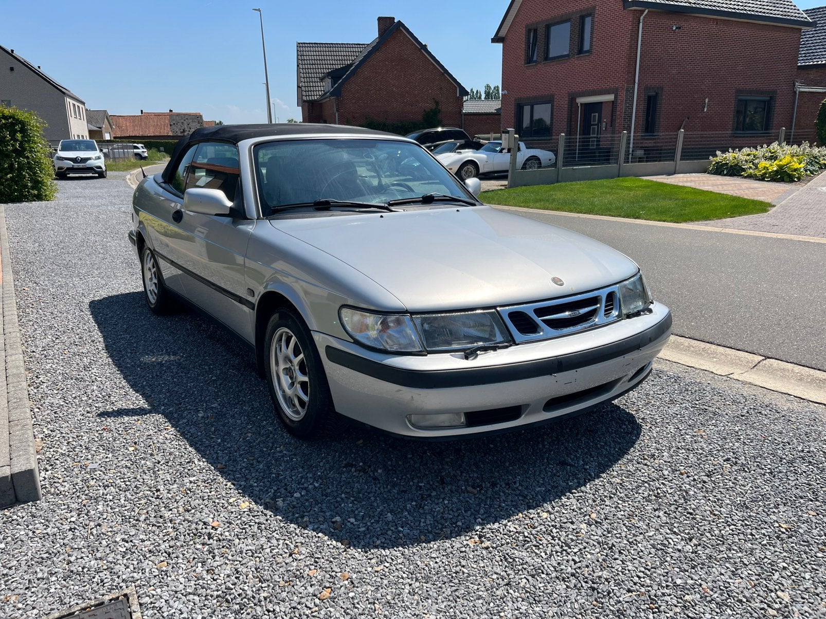 Saab 9-3 cabriolet 2.0 turbo GPL, Autos, Argent ou Gris, Entreprise, Cabriolet, Carnet d'entretien