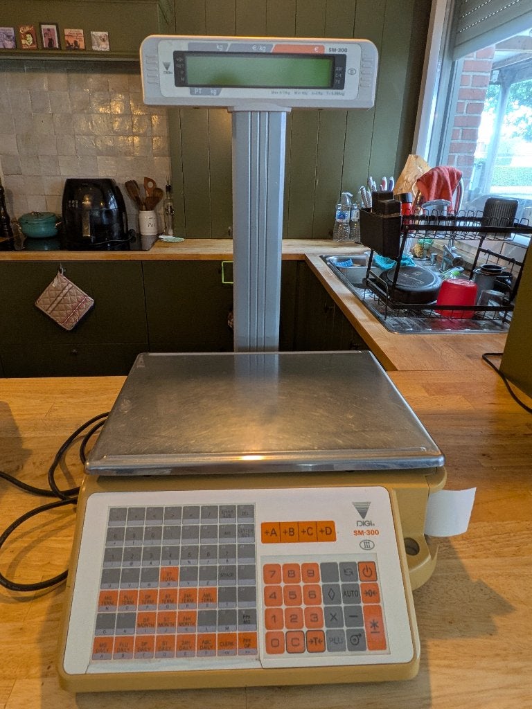Professionele DIGI SM-300 Winkelweegschaal/Marktweegschaal, Elektronische apparatuur, Weegschalen, Ophalen, Gebruikt, Winkelweegschaal