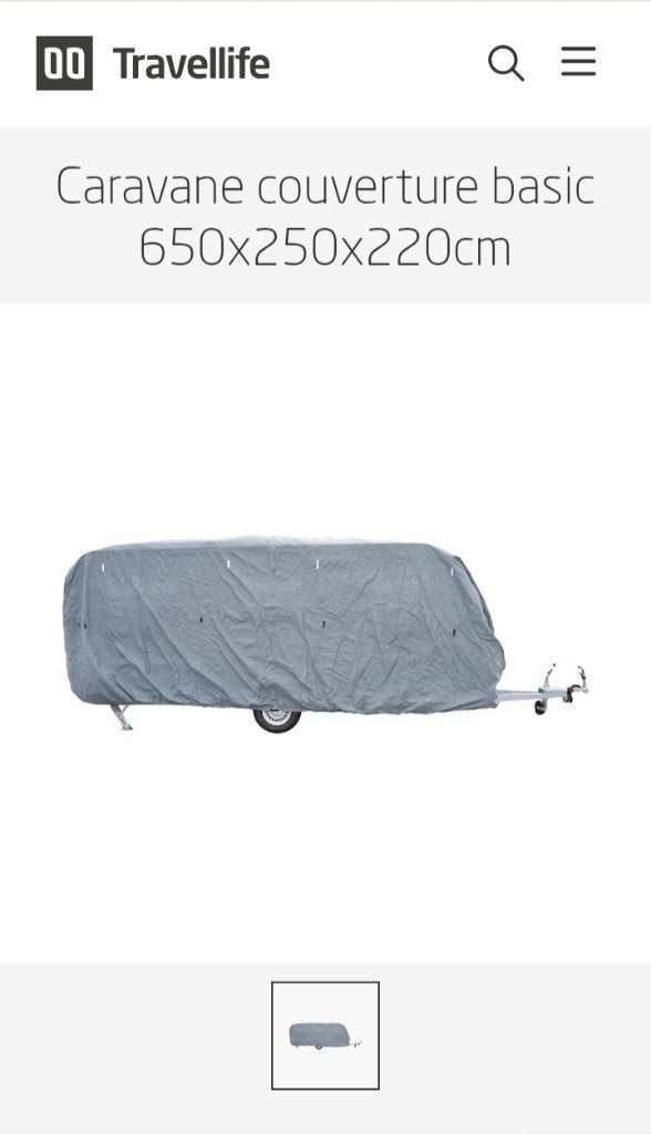 Housse pour caravane, Caravanes & Camping, Enlèvement, Neuf
