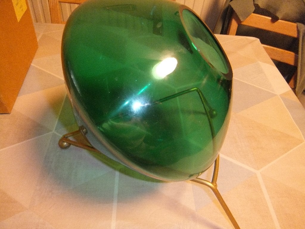 groene vaas, Ophalen of Verzenden, Zo goed als nieuw, Groen, Glas