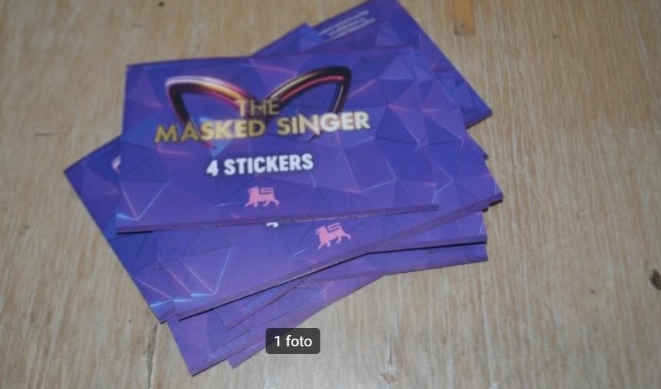 STICKERS THE MASKED SINGER 12 stuks, Verzamelen, Ophalen of Verzenden