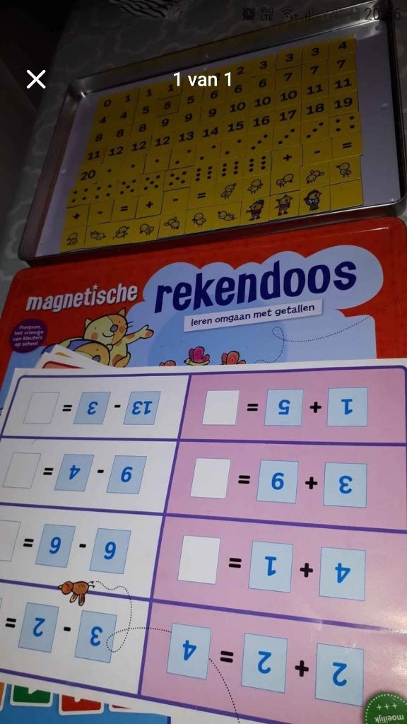 Magnetische rekendoos, Ophalen, Zo goed als nieuw, Rekenen