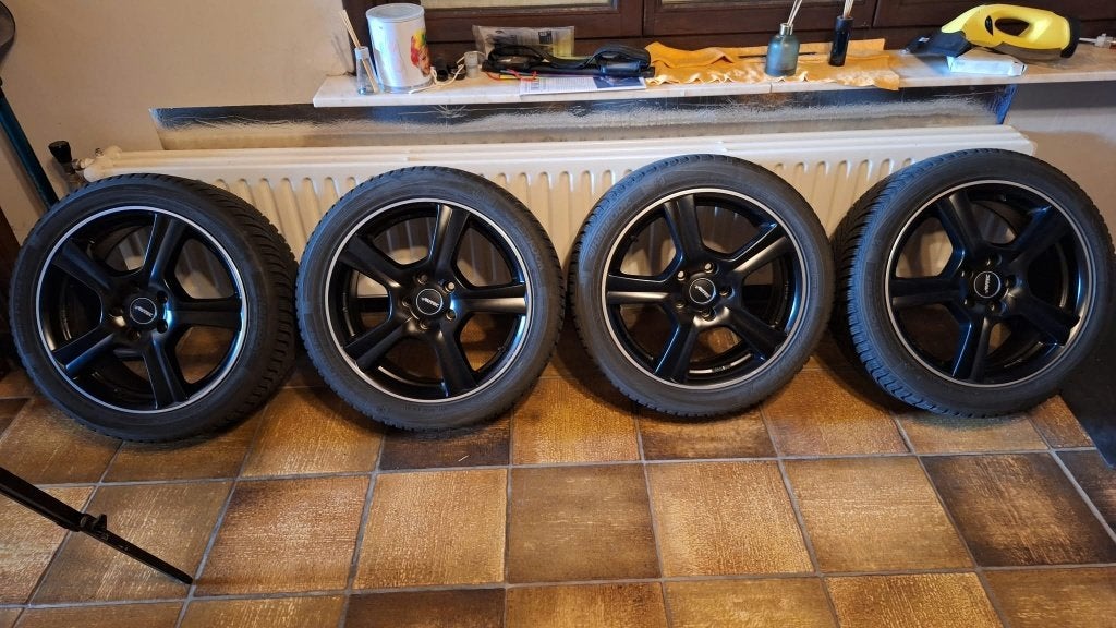 17inch wintervelgen 5x112, Auto-onderdelen, Ophalen, 17 inch, Winterbanden, Band(en)