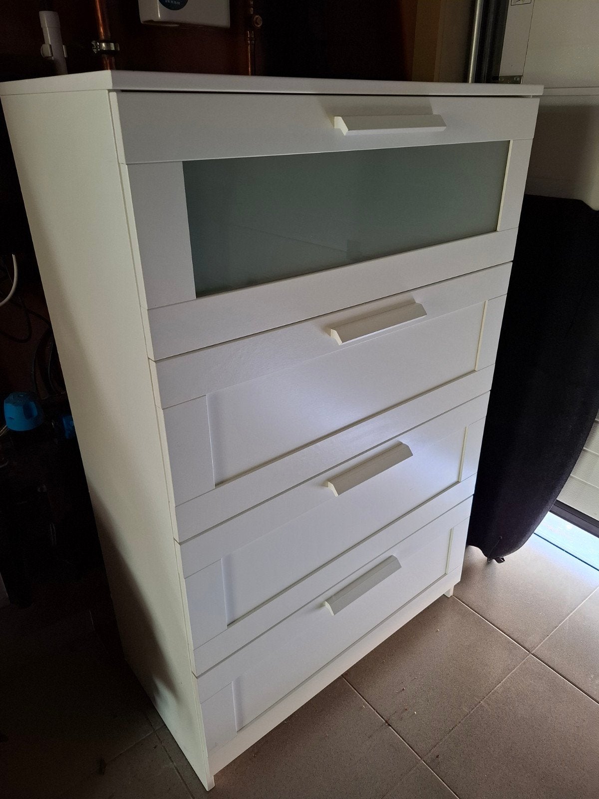 Ikea BRIMNES dressoir - wit/matglas, Ophalen, Glas