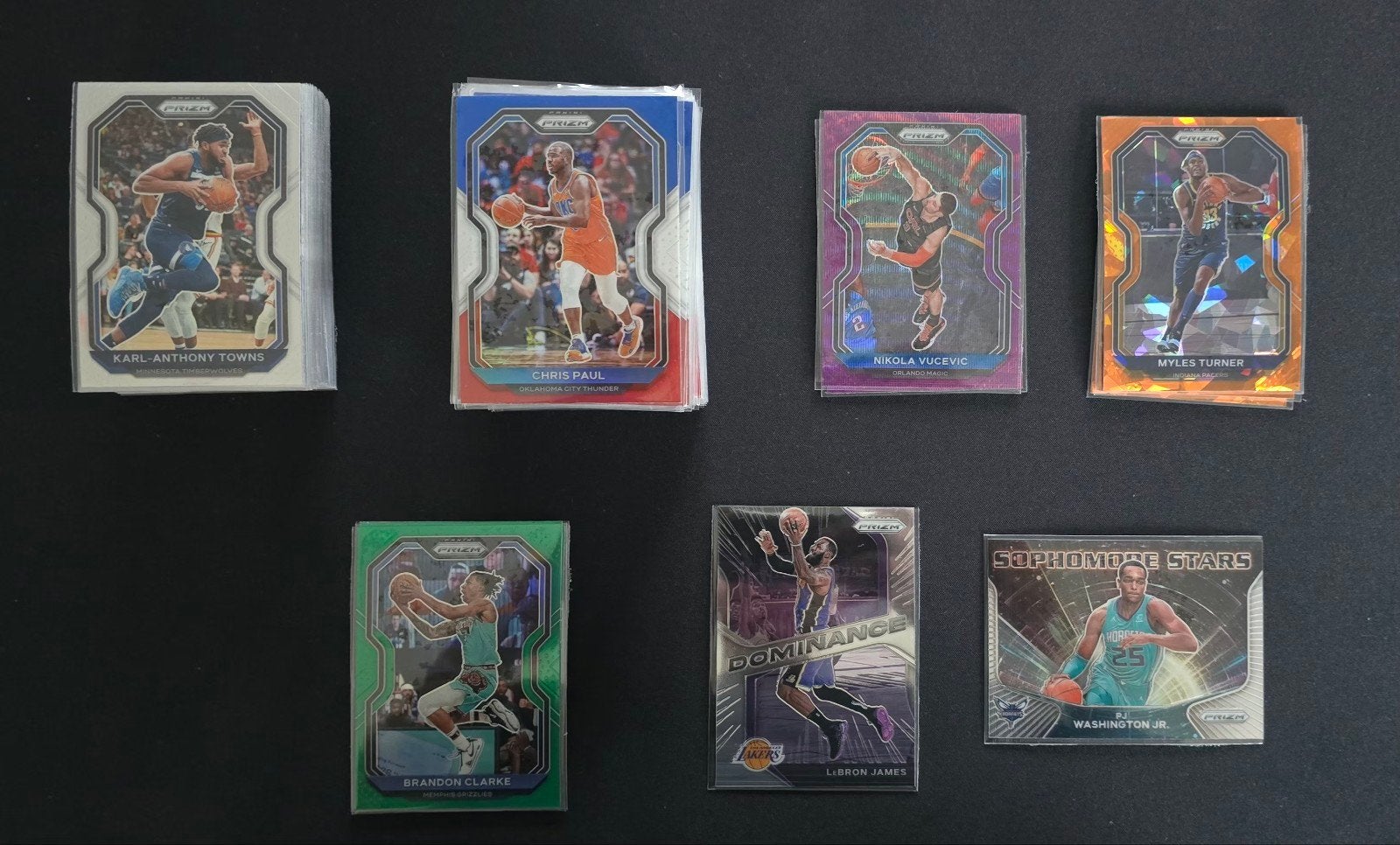 7 pakjes 20/21 NBA Panini-kaarten, Ophalen of Verzenden, Nieuw, Meerdere kaarten, Foil