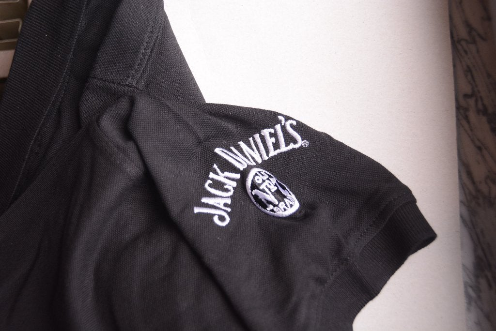 Jack Daniels - Heren Polo (USA), Maat 48/50 (M), Zwart, Nieuw, Ophalen of Verzenden