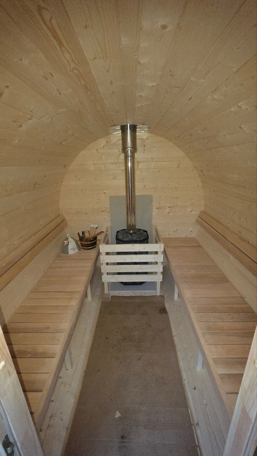 Livraison et installation gratuites du sauna 3M Barrel - 10 , Sports & Fitness, Enlèvement ou Envoi, Neuf, Finlandais ou Traditionnel