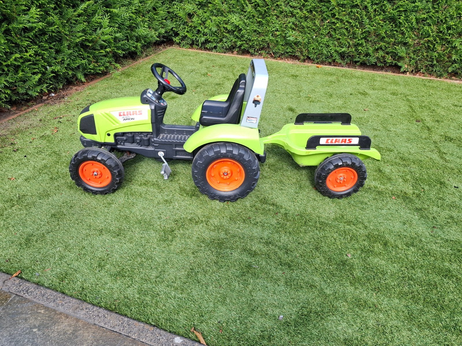 traptractor claas 430 arion, Kinderen en Baby's, Ophalen, Zo goed als nieuw, Overige merken, Met kar of aanhanger