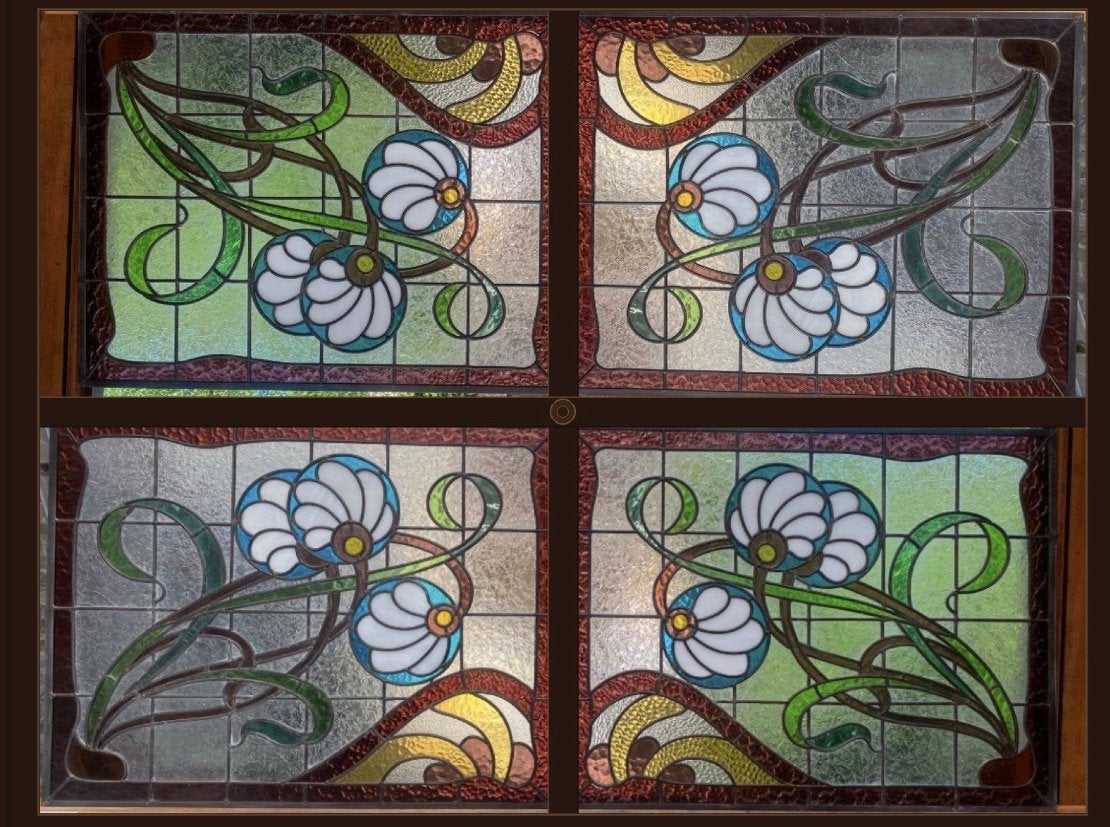 verzamelde glas in lood werken, Ophalen, Zo goed als nieuw, Glas in lood