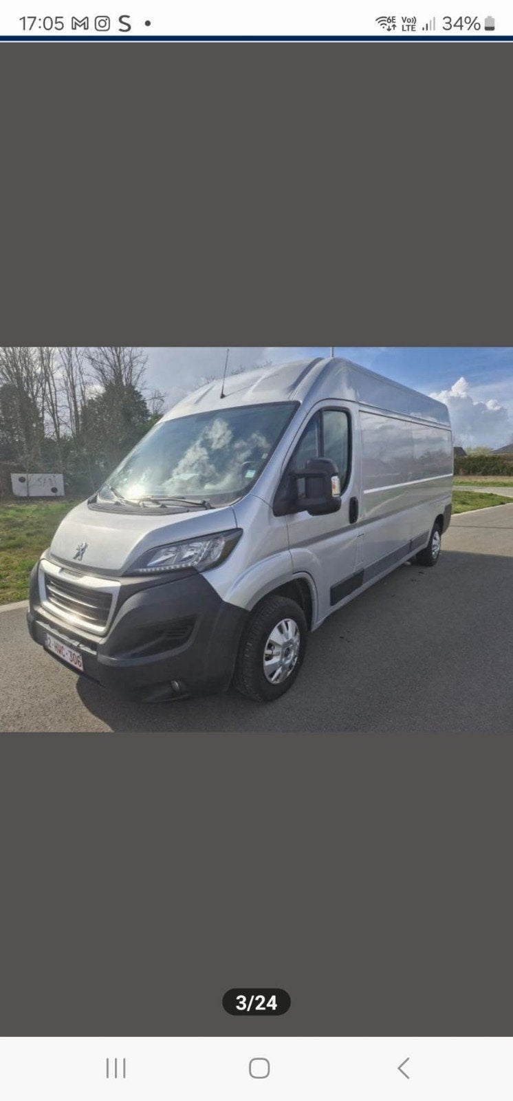 peugeot boxer h3l2 bouwjaar 2018. omgebouwd naar campervan., Auto's, Leder en Stof, Particulier, Te koop, Peugeot