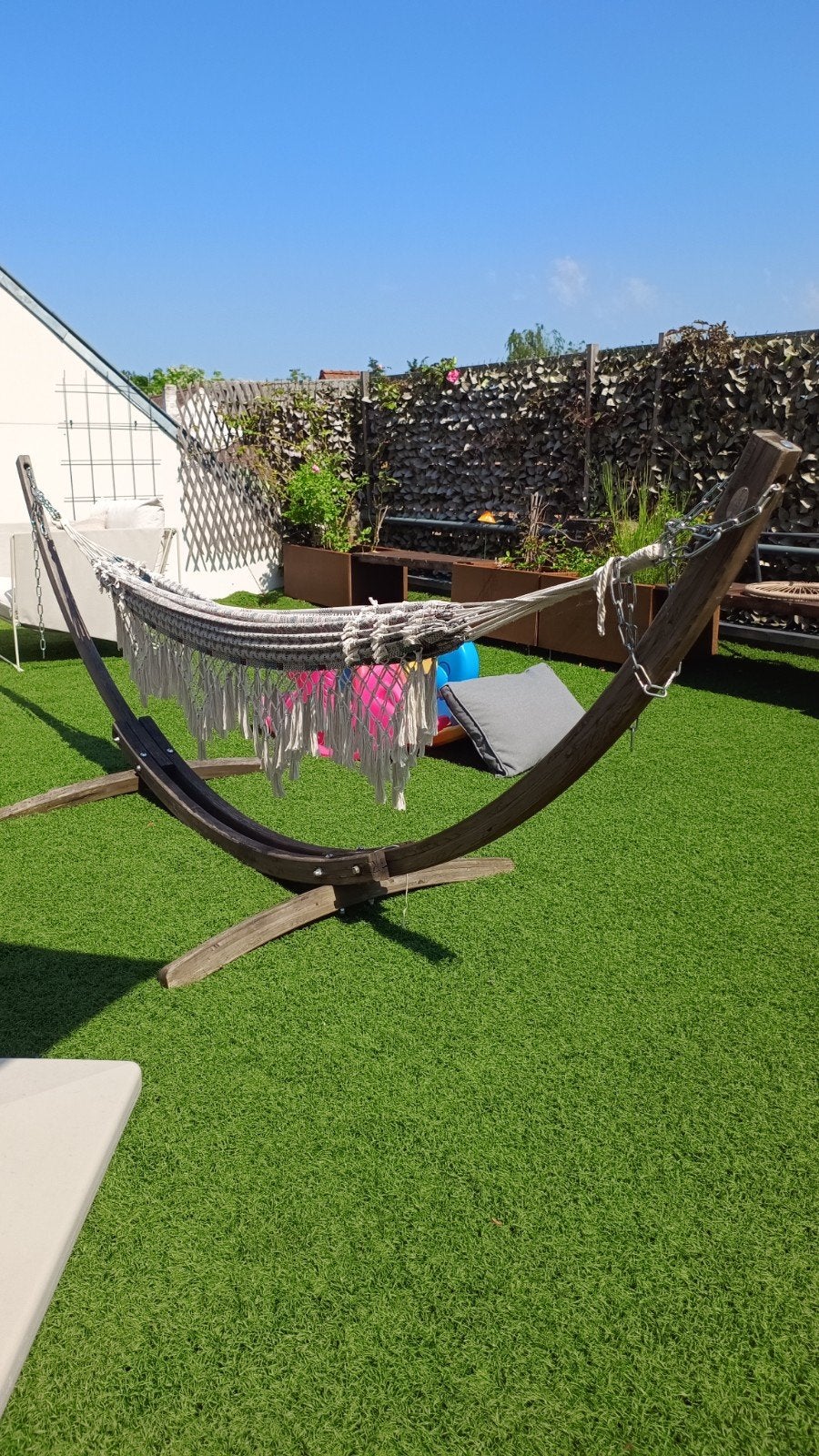 Standaard voor hangmat incl hangmat, Tuin en Terras, Ophalen