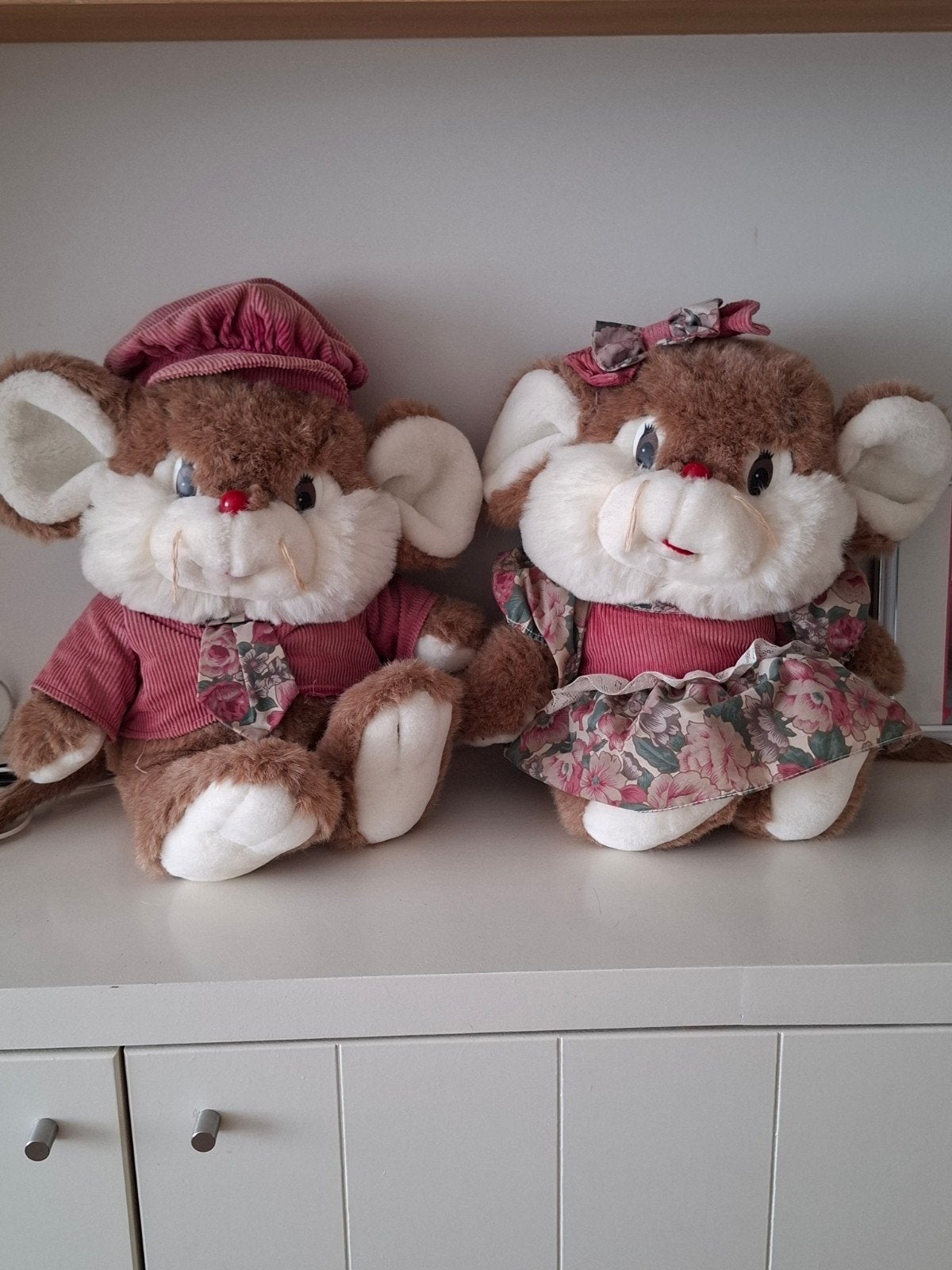 Koppel vintage pluche muizen, Ophalen of Verzenden