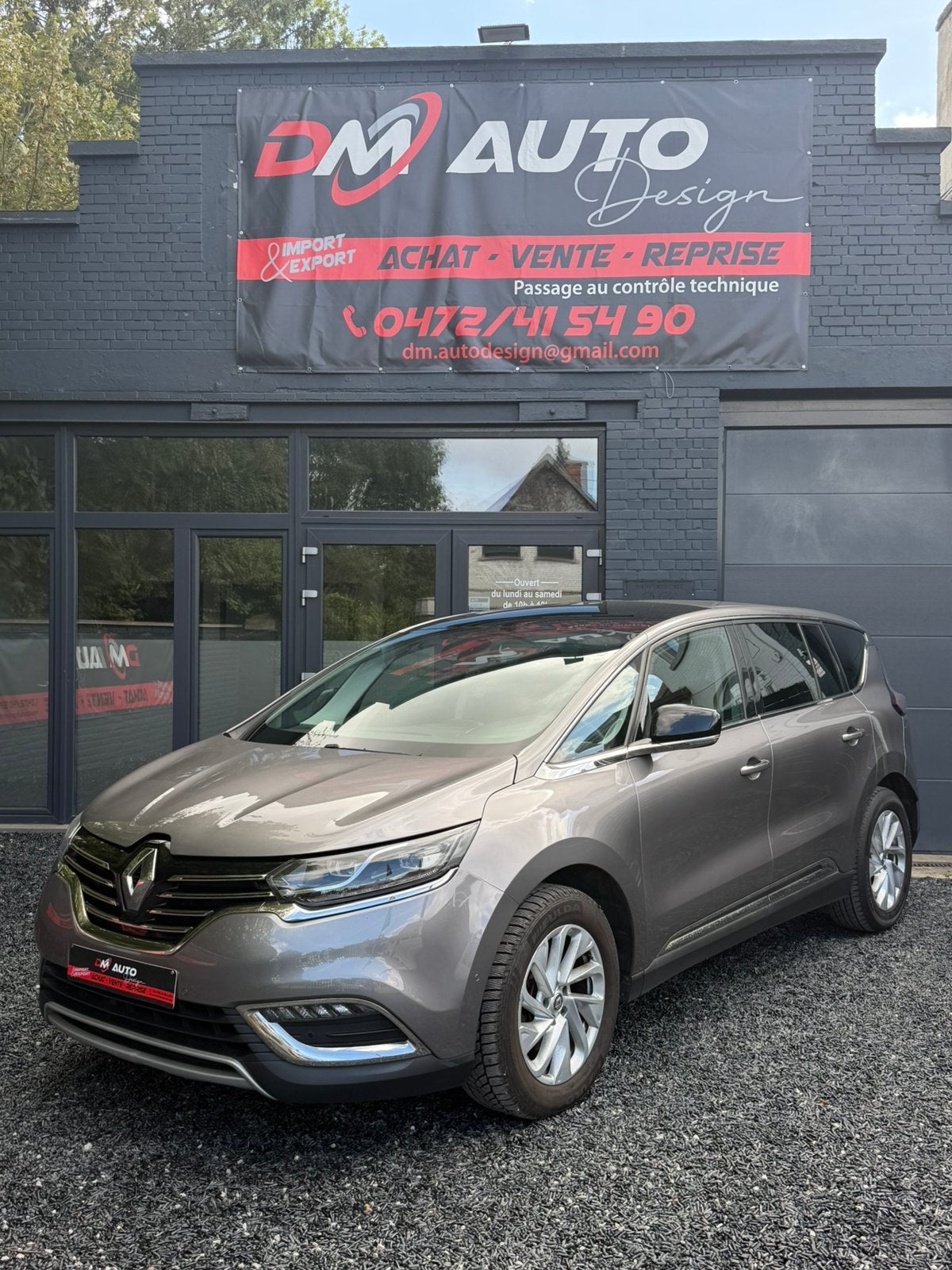 Renault Espace 1.6 Boite Automatique Full Options 7 places, Bluetooth, Entreprise, Noir, 5 portes