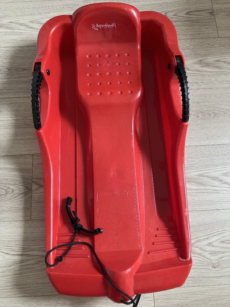 traîneau pour 1 adulte et 1 enfant, Enlèvement, Frein, Utilisé, Plastique