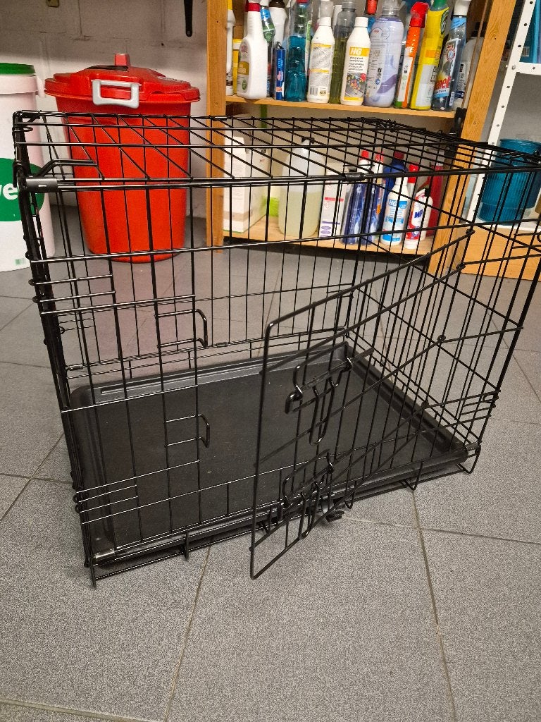 hondenbench twin door, Animaux & Accessoires, Enlèvement, Comme neuf