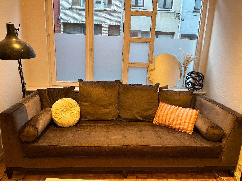 Zetel, Maison & Meubles, Canapés | Salons, Enlèvement, Utilisé, Quatre personnes ou plus, Banc droit