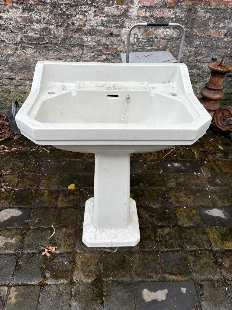 Lavabo en céramique vintage, Enlèvement, Utilisé, Pierre, Lavabo