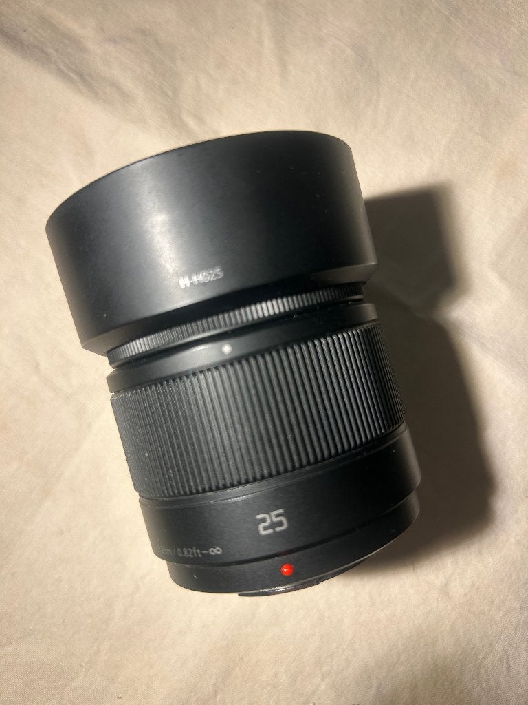 PANASONIC Lumix G 25mm f/1.7 ASPH, 25 mm, Enlèvement ou Envoi, Utilisé, Panasonic