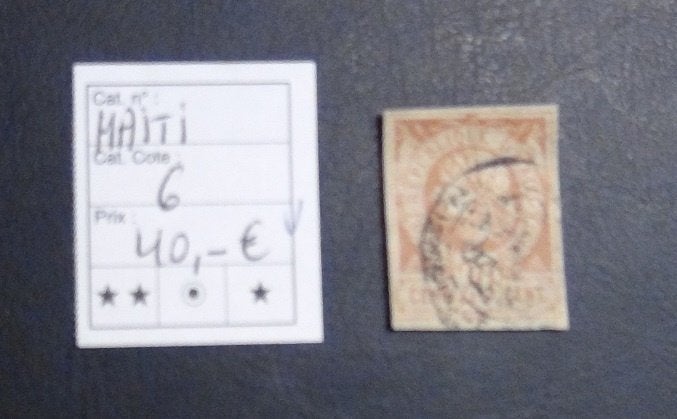 Haiti Nr 6 gestempeld, Ophalen of Verzenden, Gestempeld, Midden-Amerika