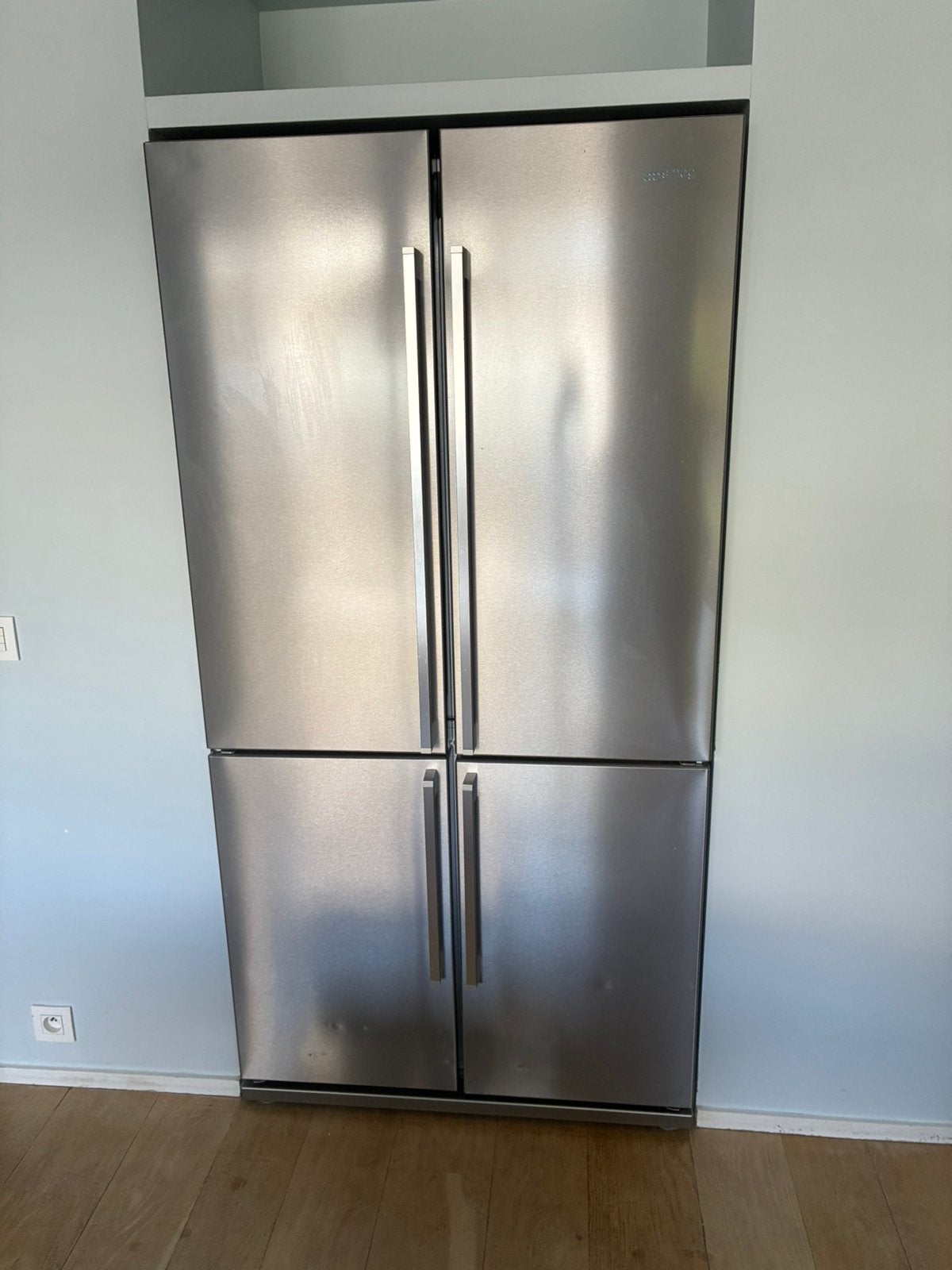 Réfrigérateur SMEG 4 portes inox, Electroménager, Avec compartiment congélateur, 160 cm ou plus, Enlèvement, Utilisé