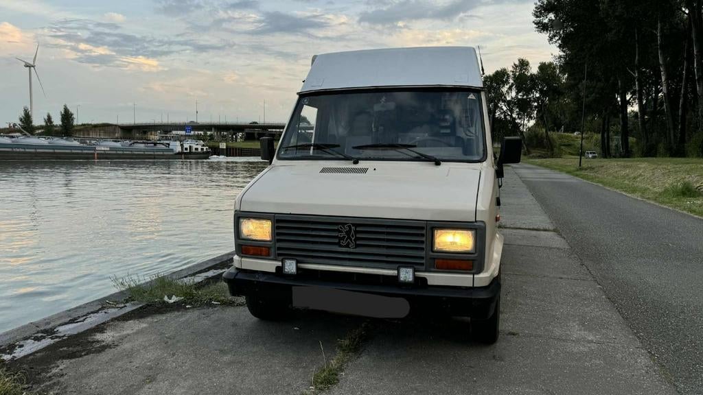 Peugeot J5 2.5 Turbo Diesel oldtimer, Caravans en Kamperen, Standaardzit, Tot en met 2, Particulier, Luifel