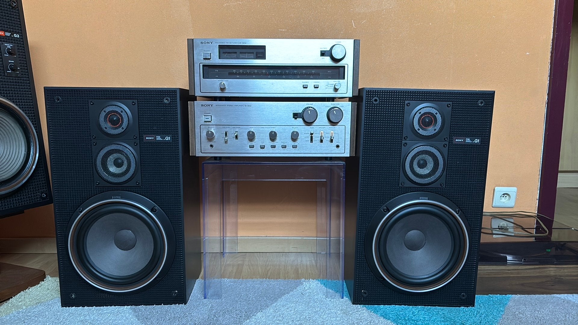 Superbe ensemble vintage Sony: TA-3650 ST-3950 SS G1 mk3, Enlèvement, Comme neuf, Haut-parleurs, Sony