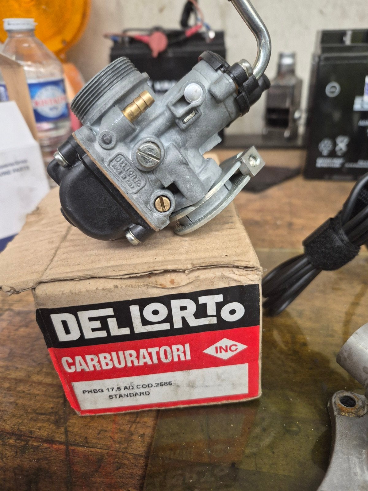 delorto 17,5 carburator, Fietsen en Brommers, Ophalen of Verzenden, Zo goed als nieuw, Carburateur, Delorto